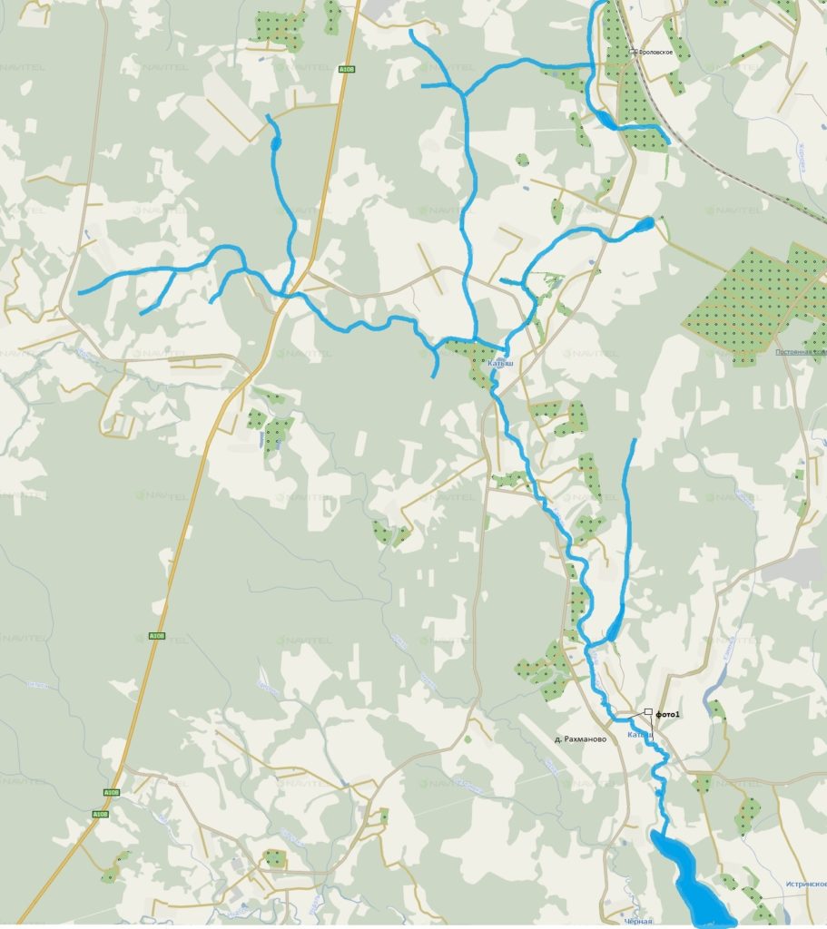 Карта реки Катыш